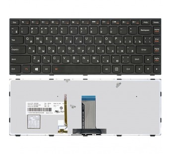Клавиатура LENOVO G40-30 (RU) черная с подсветкой#1845051