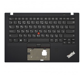 Клавиатура Lenovo ThinkPad X1 Carbon (5th Gen) черная топ-панель#1859385