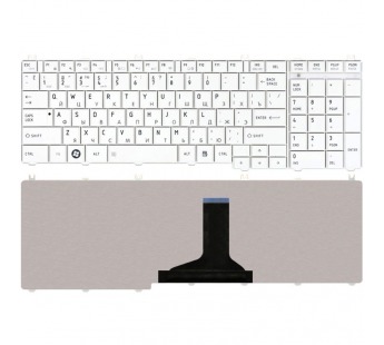 Клавиатура TOSHIBA Satellite C670 (RU) белая#1843916
