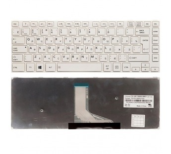 Клавиатура TOSHIBA Satellite C40 (RU) белая V.1#1943382