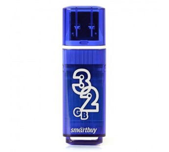 Флеш-накопитель USB 3.0 32Gb Smart Buy Glossy series Dark (blue)#1761222