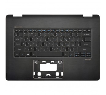 Клавиатура Acer Aspire R5-471T черная топ-панель с подсветкой#1853120