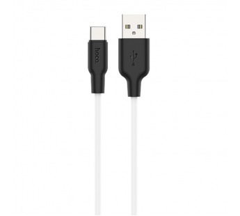 Кабель USB Hoco X21 PLUS Type-C силиконовый черно-белый 1м#1725670