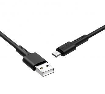 Кабель USB BOROFONE BX31 Micro силиконовый черный 1м#1848141
