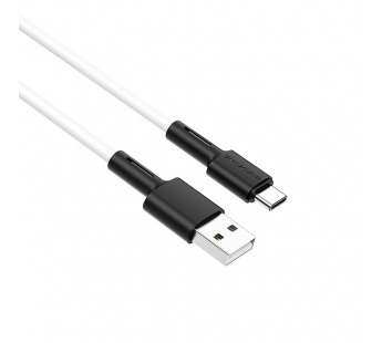 Кабель USB BOROFONE BX31 Type-C силиконовый белый 1м#1717458