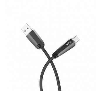 Кабель USB - Micro usb Hoco U35 черный 1,2м (автовыключение )#1060128