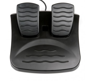 Игровой руль Dialog GW-125VR E-Racer - эф.вибрации, 2 педали, рычаг ПП, PC USB#330169
