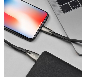 Кабель USB - Apple lightning Hoco U58 Core, 120см (black)#1635518