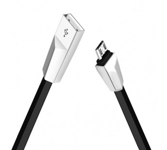 Кабель USB - micro USB Hoco X4 Zinc alloy rhombic для HTC/Samsung (120 см) (black)#330193