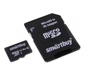Карта памяти MicroSD 64GB Smart Buy Сlass 10 Pro UHS-I U3 (70/90 Mb/s) + SD адаптер#2119178