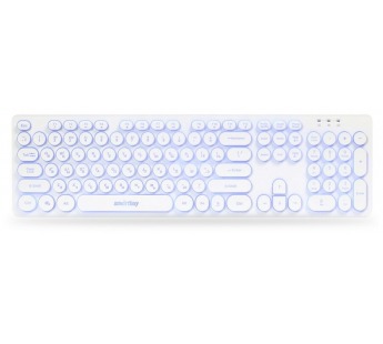Клавиатура Smartbuy ONE 328 белая, с подсветкой, проводная, USB (1/20)#1786499