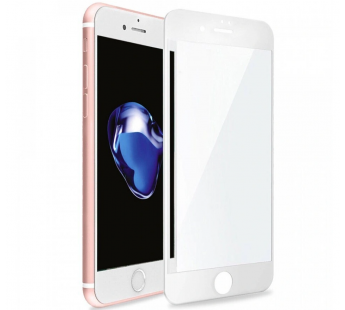 Защитное стекло "Премиум" для iPhone 7/8/SE (2020) Белое (Закалённое+, полное покрытие)#442379