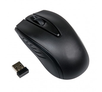 Мышь беспроводная Dialog MROC-17U Comfort RF 2.4G Optical - 3 кнопки + ролик прокрутки, USB, черная#2137961