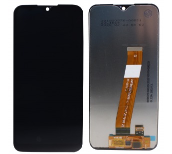 Дисплей для Samsung A015F (A01) в сборе с тачскрином Черный (Широкий коннектор)#334103