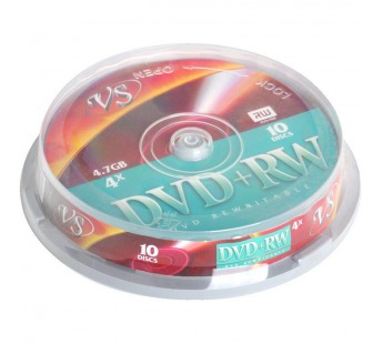 Диски VS DVD-RW 4.7 Gb 4x Cake Box 10 (200)#399092