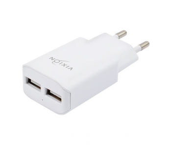 СЗУ VIXION L2i (2-USB/1.2A) + Lightning кабель 1м (белый)#1330898