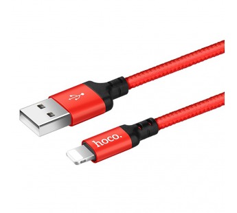 Кабель USB - Apple lightning Hoco X14 (1м) (красный)#2126332