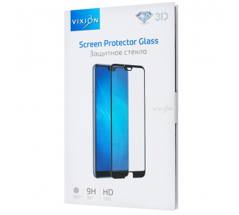 Защитное стекло 3D для iPhone 7/8/SE 2020 (черный) (VIXION)#432131