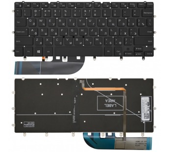 Клавиатура Dell XPS 13 9360 черная с подсветкой#1854785