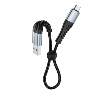 Кабель USB - micro USB Hoco X38 Cool Charging (25 см) (black)#338437