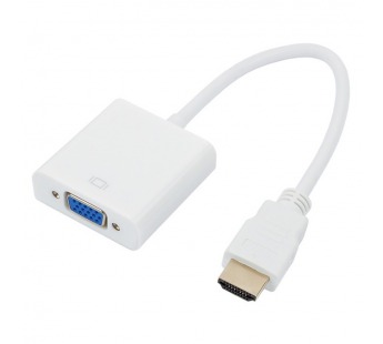 Конвертер VIXION AD28 HDMI (M) - VGA (F) (белый)#2079352