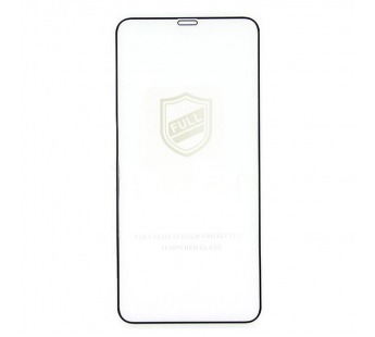 Защитное стекло "Тонкое" для iPhone Xs Max/11 Pro Max Черное (Полное покрытие 0,25мм)#660627