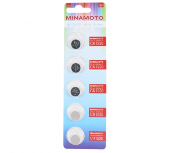 Элемент питания MINAMOTO CR1220 BL5 (5/100/5000)#339767