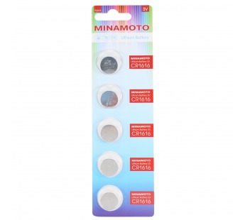 Элемент питания MINAMOTO CR1616 BL5 (5/100/5000)#339738