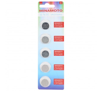 Элемент питания MINAMOTO CR1620 BL5 (5/100/5000)#339768