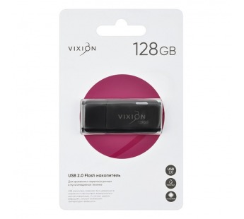 Накопитель USB Flash 128GB 2.0 VIXION Shark Eyes (черный)#2096887