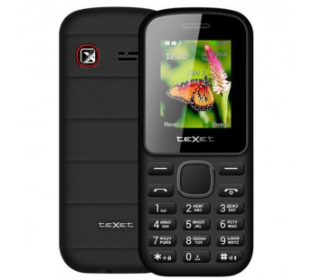 Мобильный телефон Texet TM-130 черный#341280