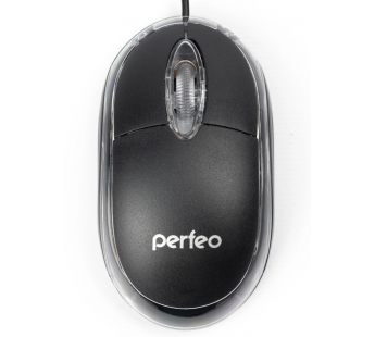 Мышь Perfeo оптическая GLOW, подсветка, оптич., 3 кн, USB, чёрная , COLOR BOX. PF_4435#1931348