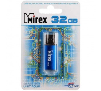 USB карта памяти 32ГБ Mirex Unit Aqua (13600-FMUAQU32)#398843