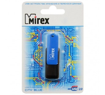 Флеш-накопитель USB 64ГБ Mirex City Blue (13600-FMUBLE64)#1909893