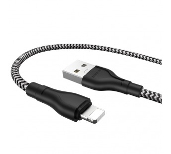 Кабель USB - Apple lightning Borofone BX39 Beneficial (black/white)#1734488