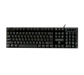                     Клавиатура проводная Nakatomi Navigator KN-06U USB черная #348450