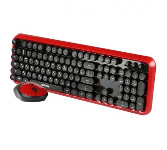                    Беспроводной комплект клавиатура+мышь мультимедийный с круглыми клав. Smartbuy 620382AG черно-красн#348485