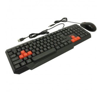                     Проводной мультимедийный комплект клавиатура+мышь Smartbuy 230346 ONE черно-красный#350760