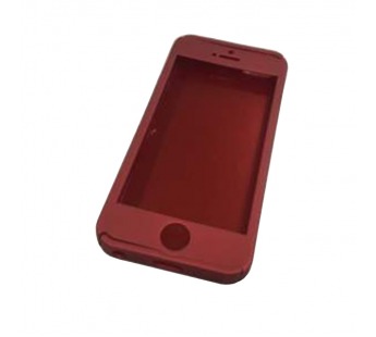                             Чехол пластиковый iPhone 5 Voero 360° + стекло красный матовый*#1791130