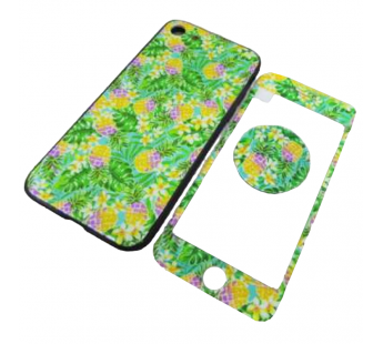                                 Чехол силикон пластик Pictures iPhone 7 + Popsocets + стекло (03)*#2036259