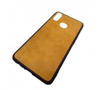                                 Чехол силиконовый Samsung A10s под кожу со строчкой коричневый*#1655432