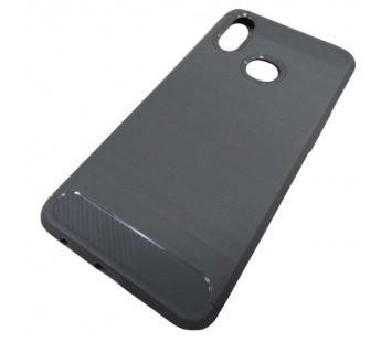                                 Чехол силиконовый Samsung A10s со вставками карбон серый*#1860098