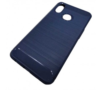                                 Чехол силиконовый Samsung A10s со вставками карбон синий*#1860108