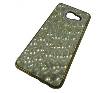                                 Чехол силиконовый Samsung А3 2016 (А310) голограмма золотистый*#1858040