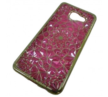                                 Чехол силиконовый Samsung А3 2016 (А310) с узором розовый*#1858064