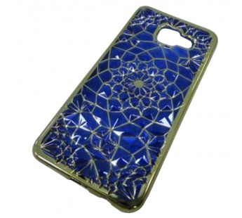                                 Чехол силиконовый Samsung А3 2016 (А310) с узором синий*#1888375