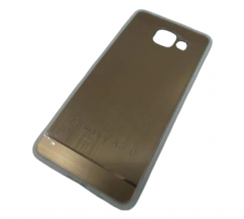                                 Чехол силиконовый зеркальный с полосками Samsung A310 розовый#2106505