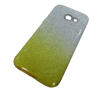                                 Чехол пластиковый Samsung А3 2017 (А320) блестящий серебристо-желтый*#1860217