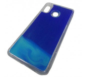                                 Чехол пластиковый Samsung A30 песок в воде неоновый синий*#1895832