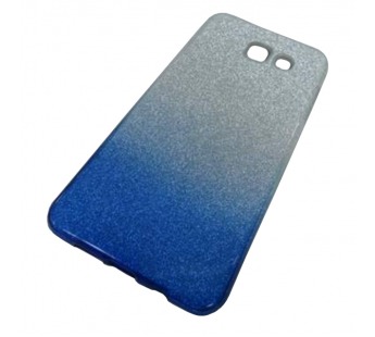                                 Чехол пластиковый Samsung А5 2016 (А510) блестящий серебристо-синий*#1860657